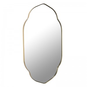 Espelho de parede oval moderno para banheiro e sala de estar com moldura personalizável