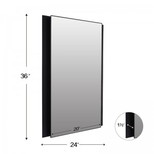 Rektangulært jernramme Led-spejl kan tilpasses