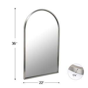 Custom na Metal Frame Arched Wall Mirror – Hot Sale Ornate Decorative Mirror