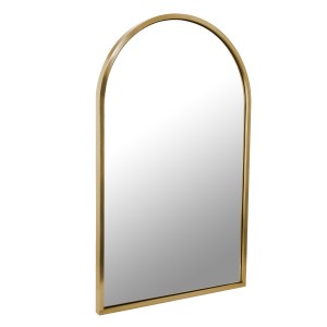 Custom na Metal Frame Arched Wall Mirror – Hot Sale Ornate Decorative Mirror