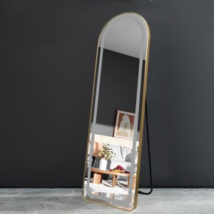 Металеве декоративне світлодіодне дзеркало OEM спеціальної форми, розумне алюмінієве дзеркало для повного корпусу
