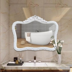 Espejo decorativo de Pu rectangular OEM francés de lujo