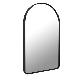 Arched square tube bakin karfe gidan wanka madubi OEM Metal Ado Mirror Quotes