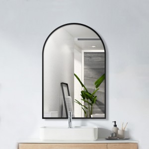 Алюмінієвий сплав арочні дзеркала для ванної кімнати настінні дзеркала HD зображення стійкість до корозії та стійкість до іржі