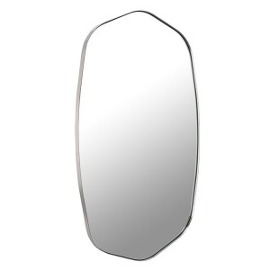 OEM dekorativa spegel i metall Oregelbundet oval badrumsspegel i metallram