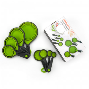 Silicone foldable measuring cups & spoons
