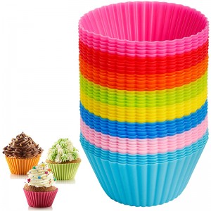 Round Silicone Cupcake Baking Cups
