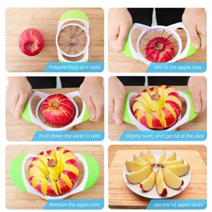 Easy Grip Apple Slicer With Stainless Steel Blades
