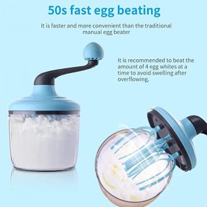 Large Capacity Splashproof Kitchen Egg Beater Whisk