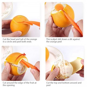 Orange Peeler tools Plastic Orange Peeler Citrus Remover