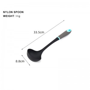 Nylon soup ladle spoon with comfortable grip