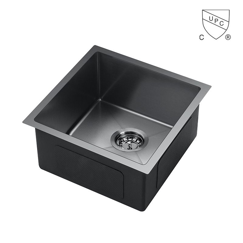 Hot sale handmade cUPC SUS304 Stainless Steel Single Bowl Sink for Kitchen Sink / Bar Sink for project and home use