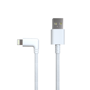 USB AM TO LIGHTNING. Cable TPE Jacket  with nylon braids, overmold