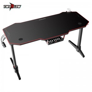 140cm Gamer table with T shpe legs and mouse pad Model LY 140cm