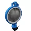 Gear Operation Butterfly Valve DN400 Ductile Iron Wafer Type Valve CF8M Disc PTFE Seat SS420 Stem Para sa Tubig Langis at Gas