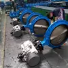 pneumatic double acting cylinder control valve butterfly valve