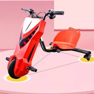 Fa'atauga vevela Fou lua Nofoa Tricycle Electric Scooter Fa'afiafiaga Cool Scooter Drift Ta'avale