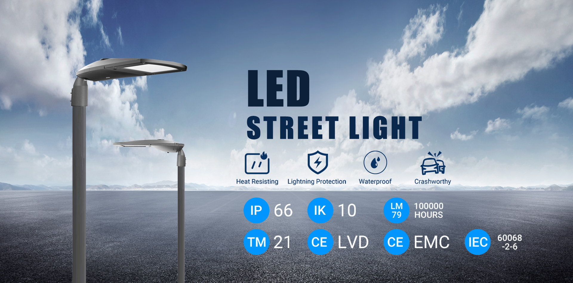 Lampione stradale a LED