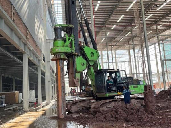 Tyhen Foundation KR285CS madala kõrgusega pöörleva puurimisseadme ehitus Hangzhou tehases