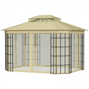 Factory 10ft x12ft Outdoor Double Vents Gazebo ...