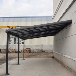 Awnings Modern Polycarbonate Cover Front Door Outdoor Patio Canopy Sun Shetter,high-Efficiency Water Conduction, Prevents Rainwater Backlog,Anti-Wind and Snow