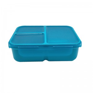 „Bento“ dėžutė, „Bento“ priešpiečių dėžutė vaikams ir suaugusiems, nepralaidūs pietų indai su 3 skyriais, priešpiečių dėžutė, pagaminta iš kviečių pluošto medžiagos (balta)