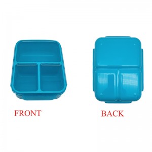 Bento Box, Bento Lunch Box para sa Bata ug Hamtong, Leakproof Lunch Container nga adunay 3 Compartments, Lunch box nga Ginama sa Wheat Fiber Material(White)