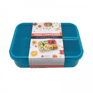 Bento Box, Bento Lunch Box për fëmijë dhe të rritur, kontejnerë drekë rezistente me 3 ndarje, kuti drekë e bërë nga materiali fibër gruri (e bardhë)