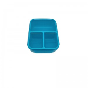 Bento Box, carmanyola Bento per a nens i adults, contenidors de dinar a prova de fuites amb 3 compartiments, carmanyola feta amb material de fibra de blat (blanc)