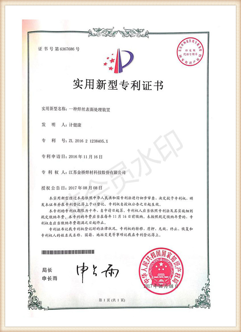 Patent certificate12