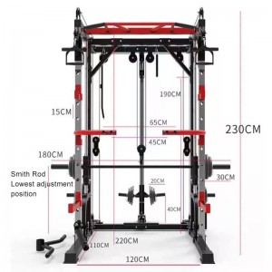 Hjem Omfattende styrketrening Sportsutstyr Squat Rack Smith Machine Engros