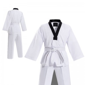 taekwondo uniform i ren bomull engros