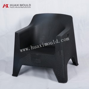 Plastic One Piece Injectable Stackable Outdoor Rattan Sofa Mould