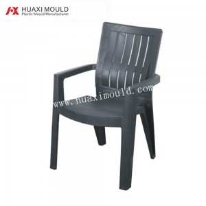 Molde de silla de inserción con respaldo cambiable de brazo normal apilable de bajo peso de plástico