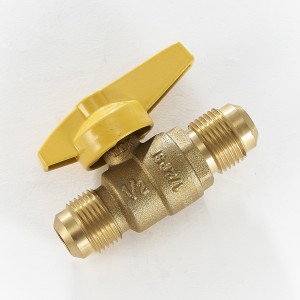 Razumna cena Kitajska 3/8-palčni medeninasti plinski kroglični ventil Fip X Flare (BW-USB06)