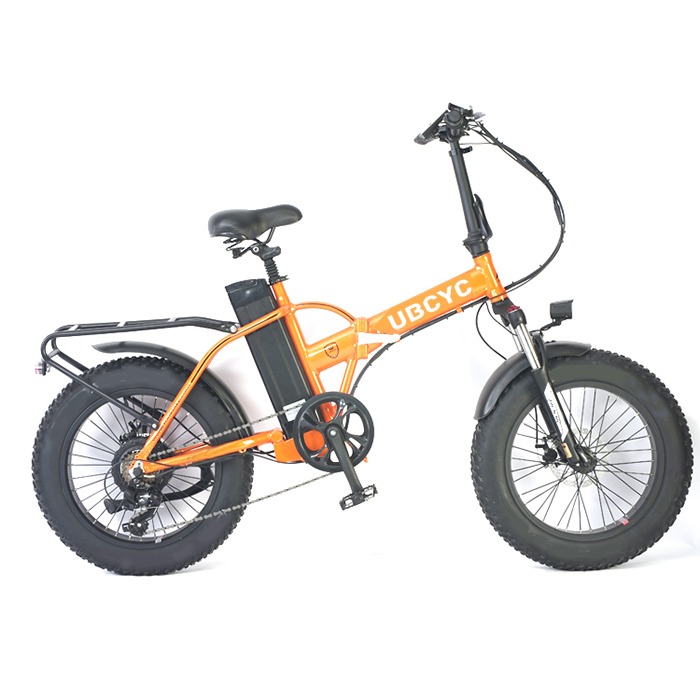 Lipat listrik ban lemak sepeda lipat e bike 20 inch 36v 48v 350W 500W numpak salju utawa pantai