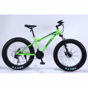सस्ते उच्च गुणवत्ता वाले माउंटेन स्नो बाइक 26 ”21 स्पीड फैट टायर साइकिल