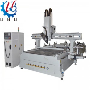 OEM/ODM China Marble Cnc Engraving Router Mahcine - 1325 Cnc Router 4 Axis Cnc Machine Price Wood Carving Machine 3d Cnc Spindle Rotate Left And Right  – UBO