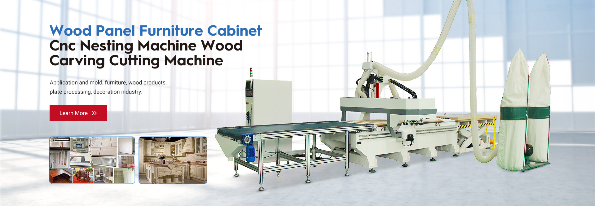 Wood Panel Furniture Cabinet Cnc Nesting Machine Wood Carving Cutting Machine 