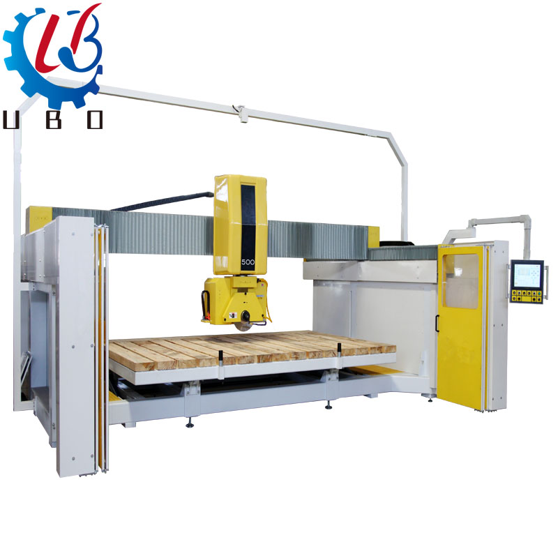 5axis Cnc Bridge Saw 4 Axis Stone Cutting Polishing Carving Slab Machinery For Marble Granite Countertops And Sink