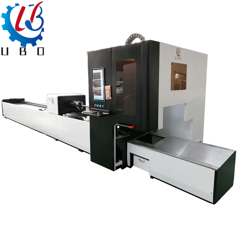 metal cnc fiber laser cutter laser cutting machine na may rotary device