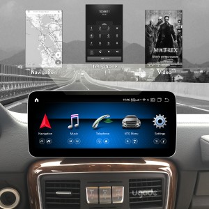 การอัพเกรดการแสดงผลหน้าจอ Android ของ Mercedes Benz G class Apple Carplay