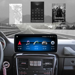Надградба на екранот со Android на Mercedes Benz G класа на Apple Carplay