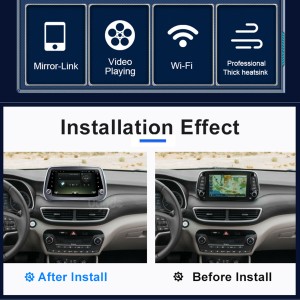 Hyundai Tucson Android GPS Sitẹrio Multimedia Player