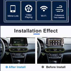 Hyundai Kona Android GPS Reproductor Multimedia Estéreo