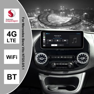 Mercedes Benz Vito Android Ekran Ekrano Ĝisdatigu Apple Carplay
