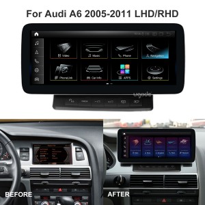 AUDI A6 2005-2011 Taisbeanadh Android Autoradio CarPlay