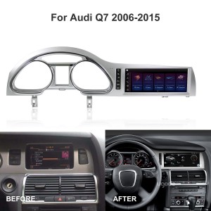 AUDI Q7 2006-2015 मौलिक शैली एन्ड्रोइड प्रदर्शन Autoradio CarPlay