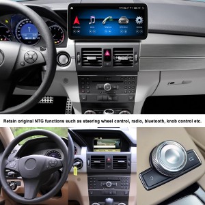 Mise à niveau de l’affichage de l’écran Android Mercedes Benz GLK Apple Carplay