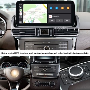 Mercedes Benz GLE GLS Android Ekran Ekrano Ĝisdatigu Apple Carplay